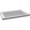 Ekena Millwork Vertical Surface Mount PVC Gable Vent: Functional, w/ 2"W x 1-1/2"P Brickmould Frame, 24"W x 16"H GVPVE24X1602SF - alternate 4